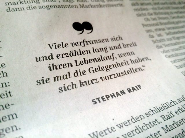 Zitat Stephan Raif in der SZ